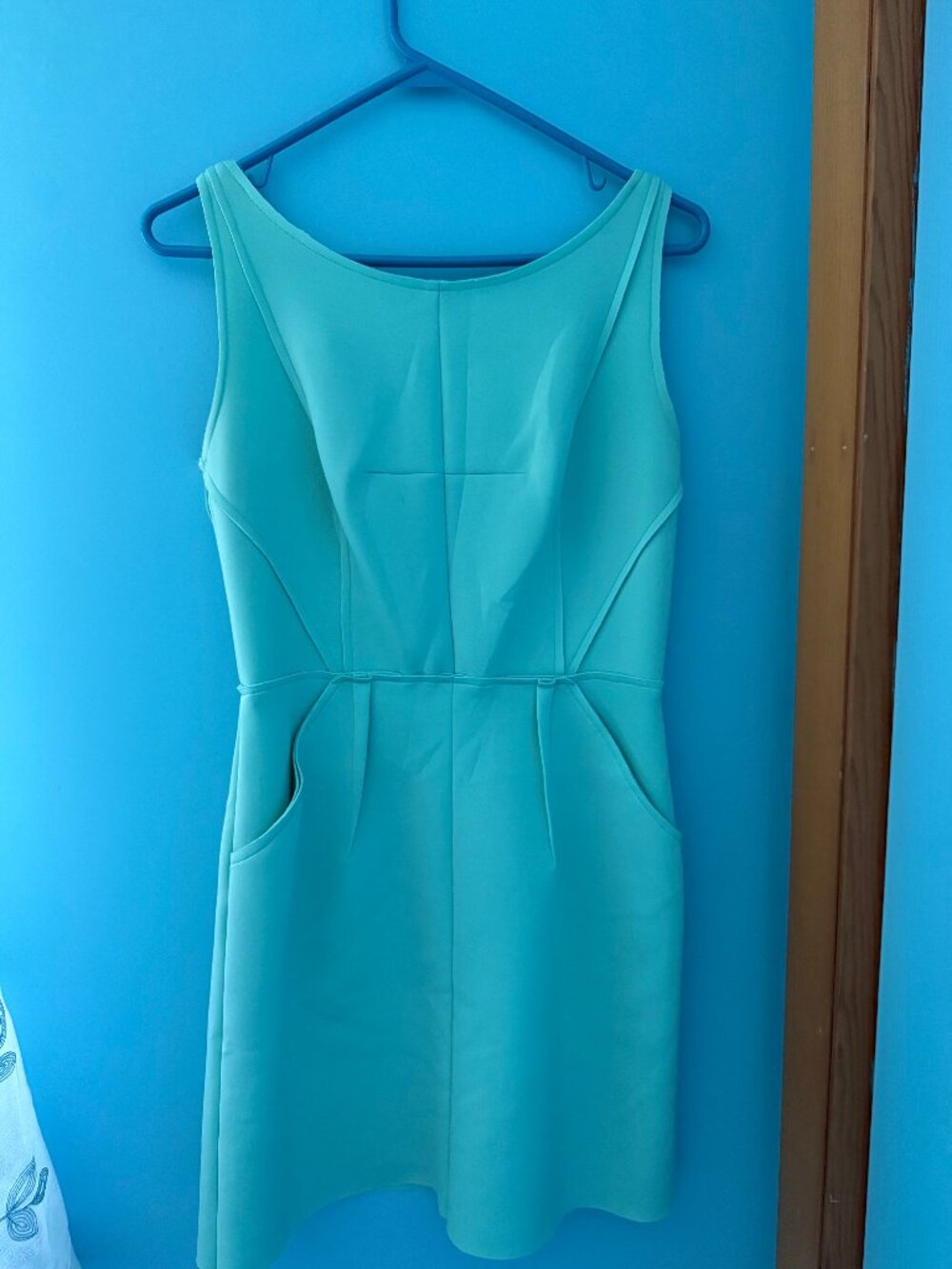 Milly Mint Green Structured Sheath Dress